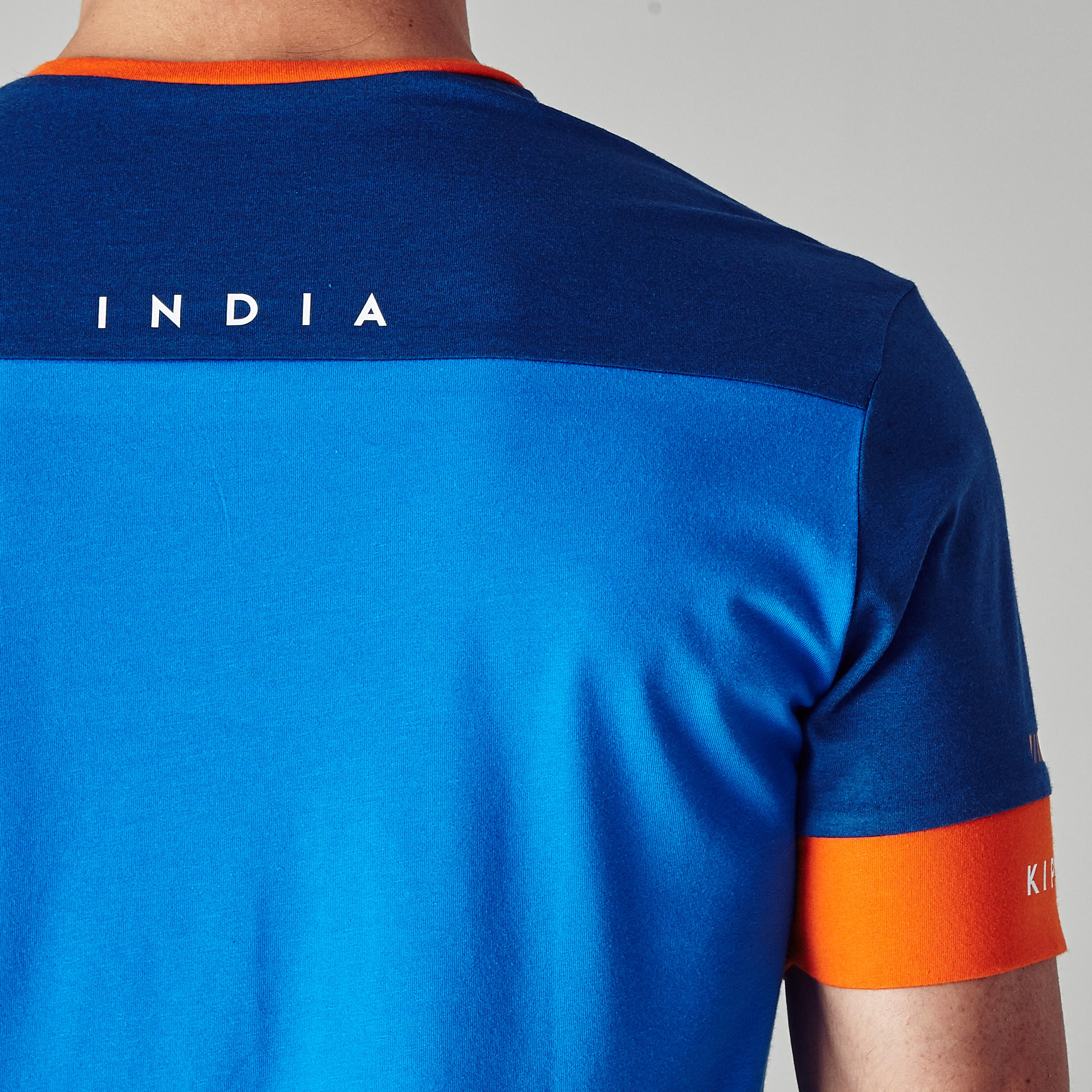 FF100 India Adult Football T-Shirt - Blue 7/11