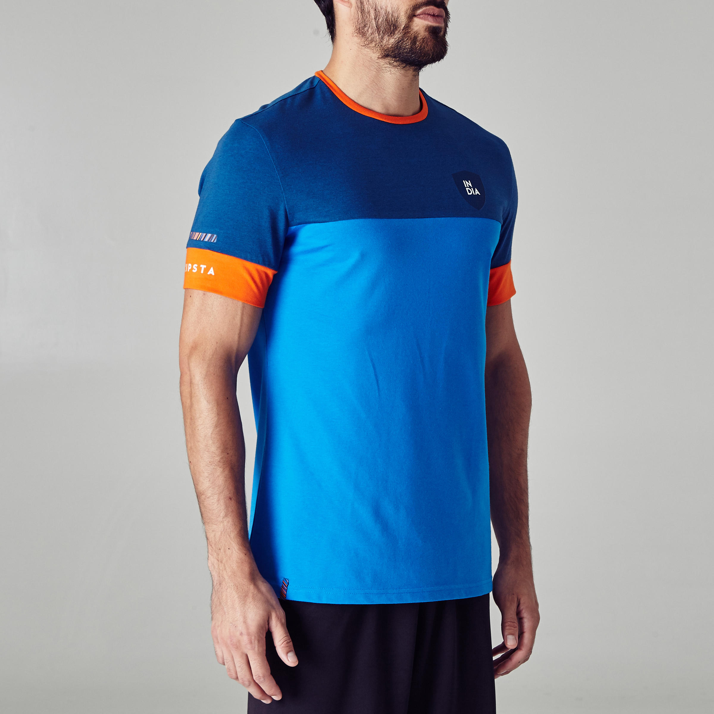 FF100 India Adult Football T-Shirt - Blue 3/11