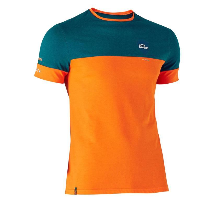t shirt orange decathlon