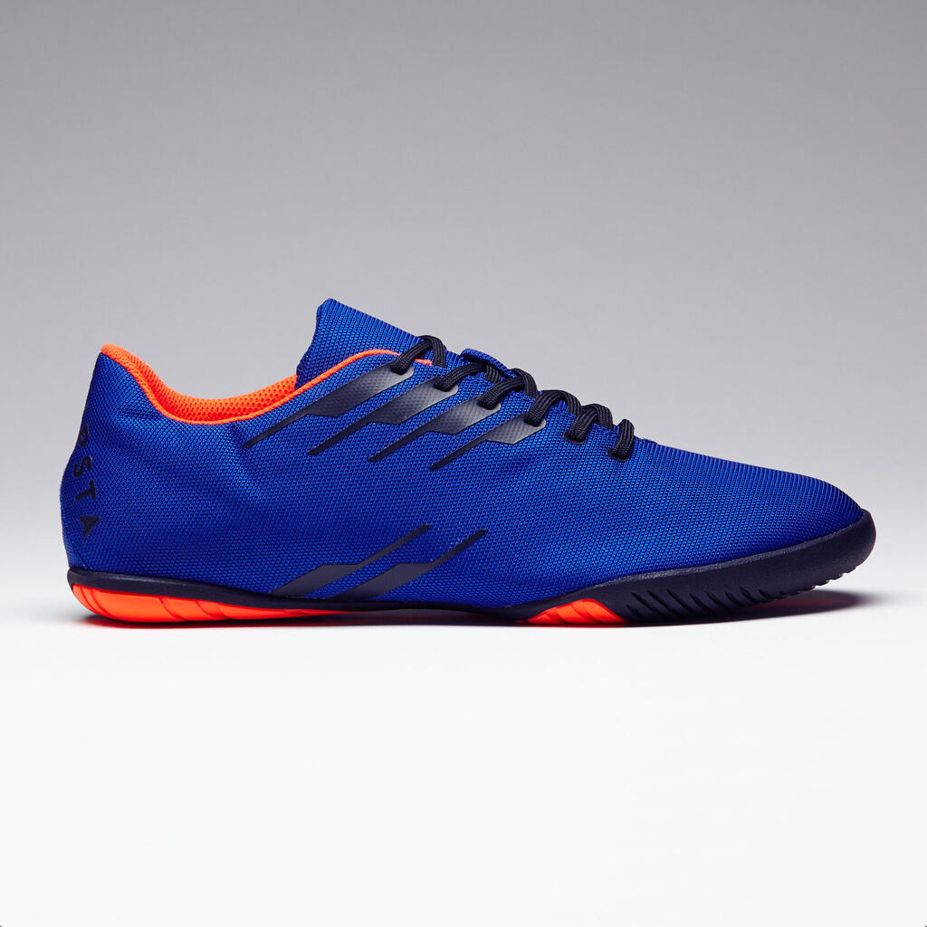 Hallenschuhe Futsal Fußball CLR 300 Erwachsene blau/orange