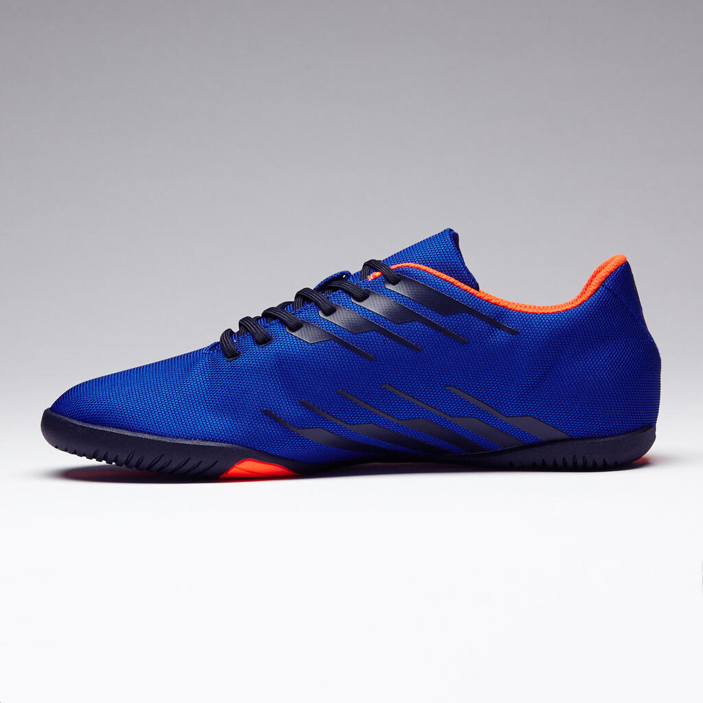 Hallenschuhe Futsal Fußball CLR 300 Erwachsene blau/orange