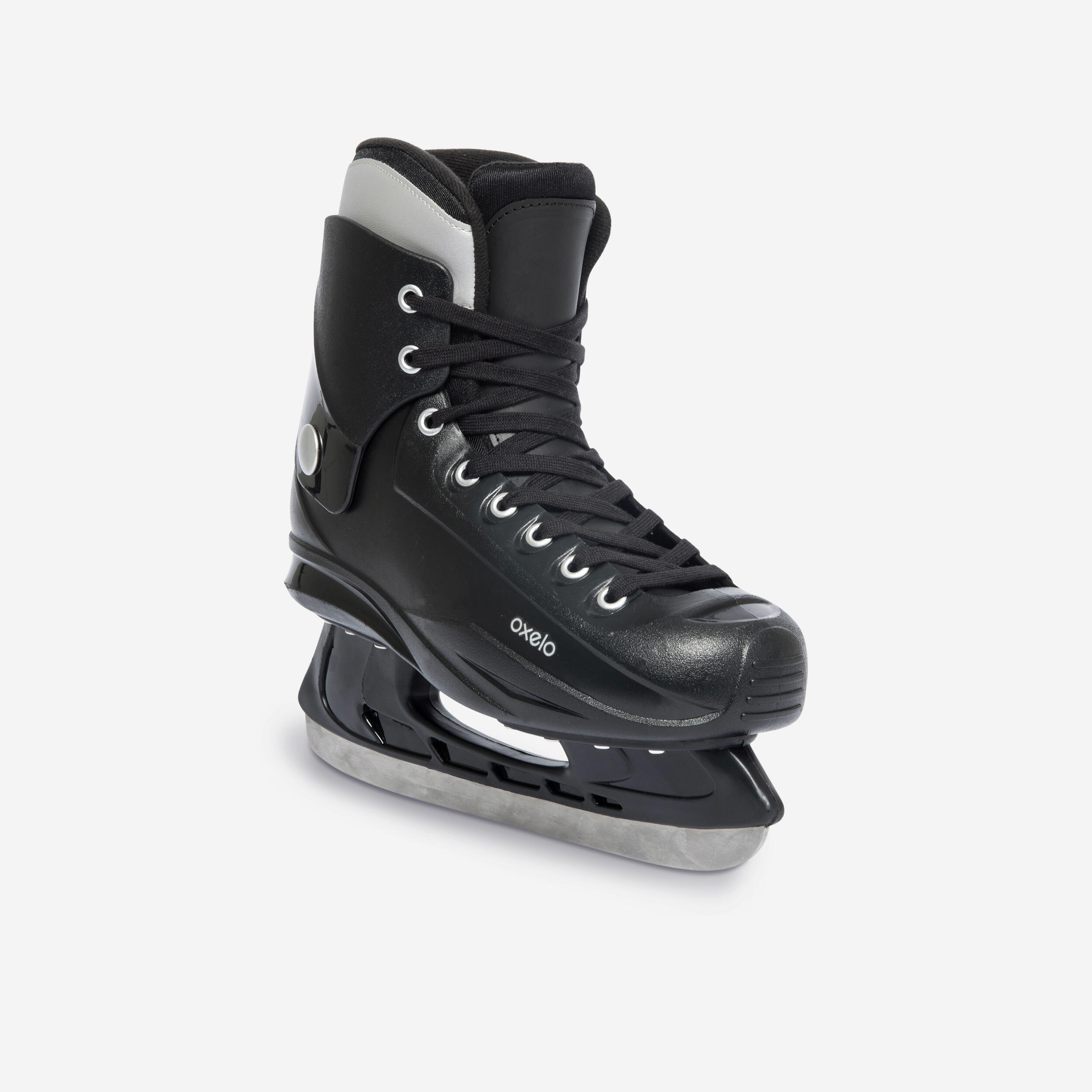 Fit50 Ice Skates Black OXELO Decathlon