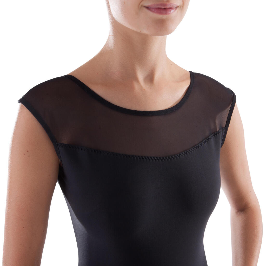 Tanzbody Ballett Kurzarm Damen koralle