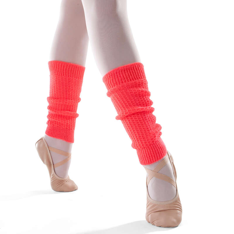 DOMYOS Women's Classic and Modern Dance Leg Warmers Coral...