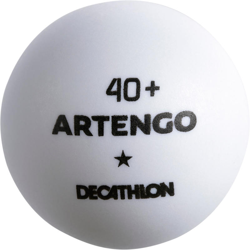 BALLES DE TENNIS DE TABLE TTB 100 1* 4+ X6 BLANCHE Decathlon Tunisie