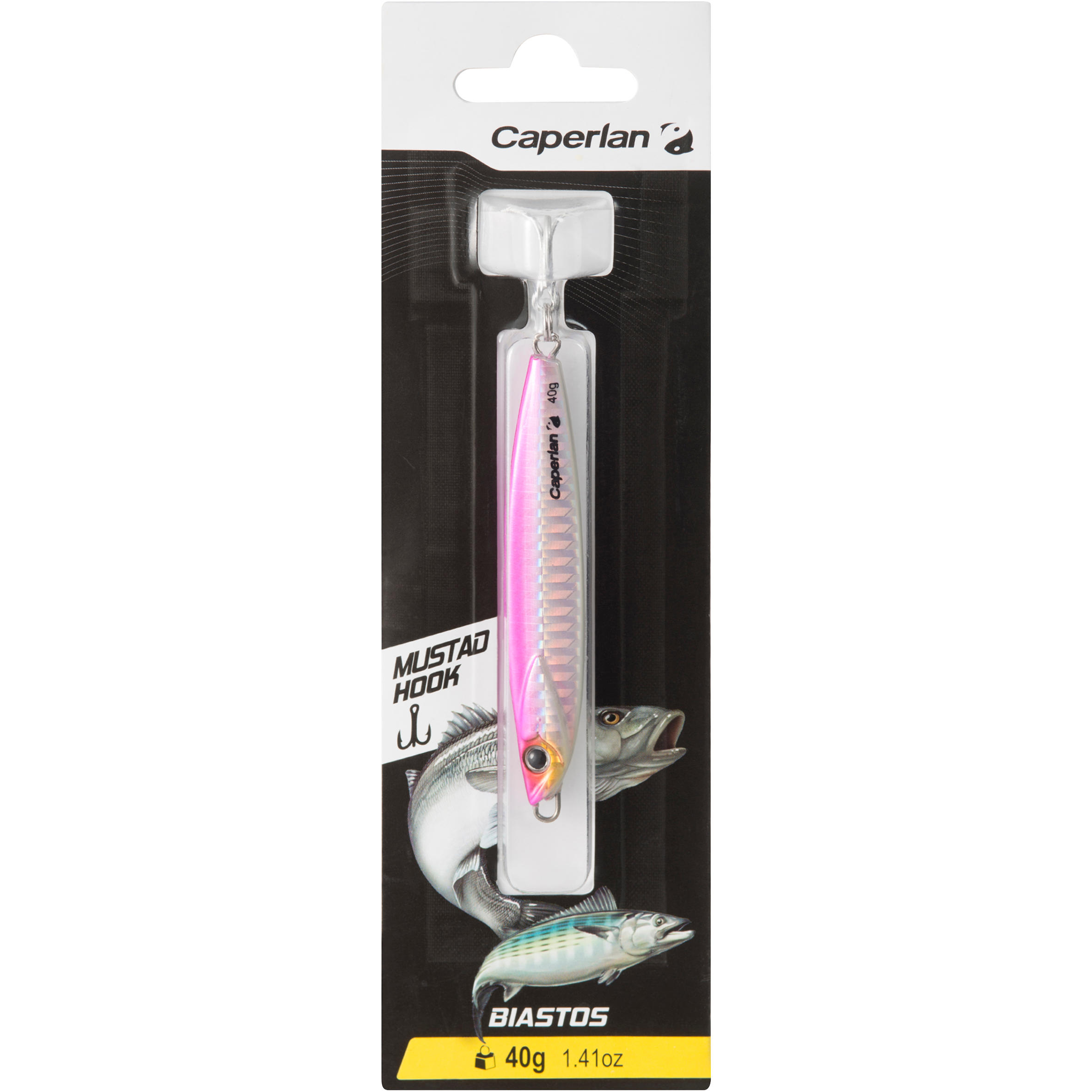 Casting jig pesca mare artificiali BIASTOS 40 g rosa 9/9