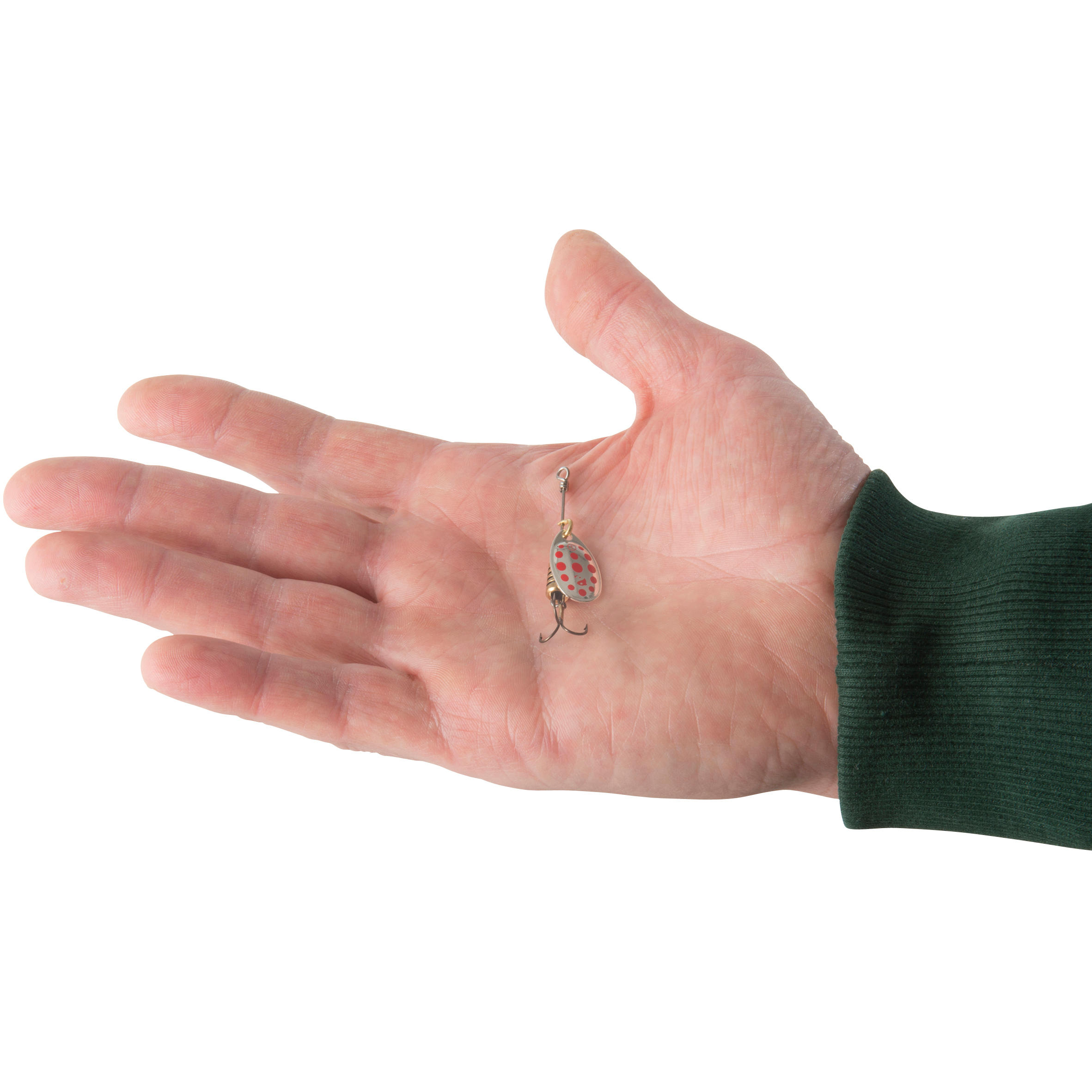 WETA + #1 SILVER RED DOTS PREDATOR FISHING SPINNER - CAPERLAN