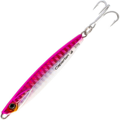 Casting jig voor vissen met kunstaas in zee biastos 20 g roze