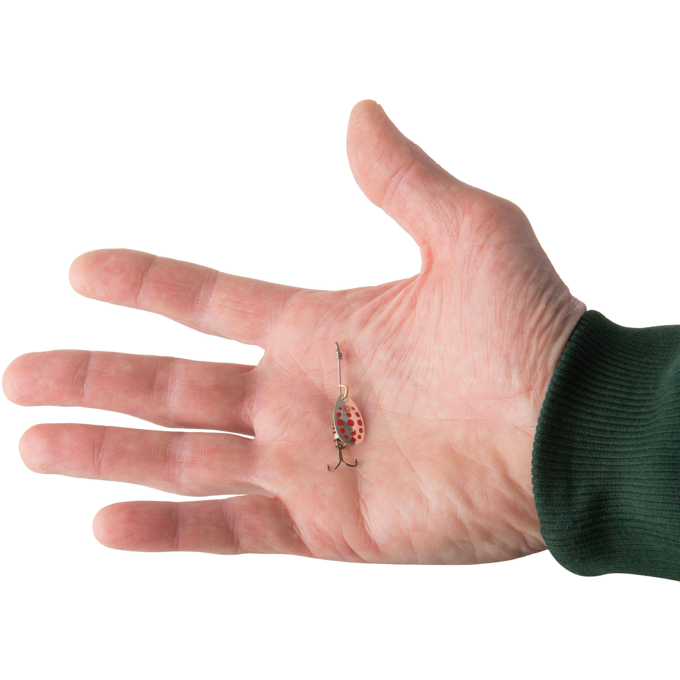 Fishing Spinner Weta #0 - Silver Red Dots -  4