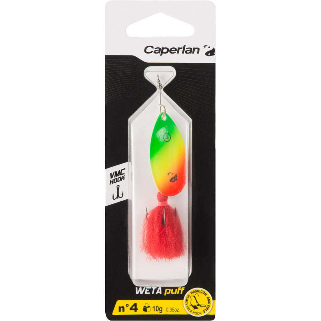 ספינר WETA PUFF #4 ראש אדום לדיגים טורפים