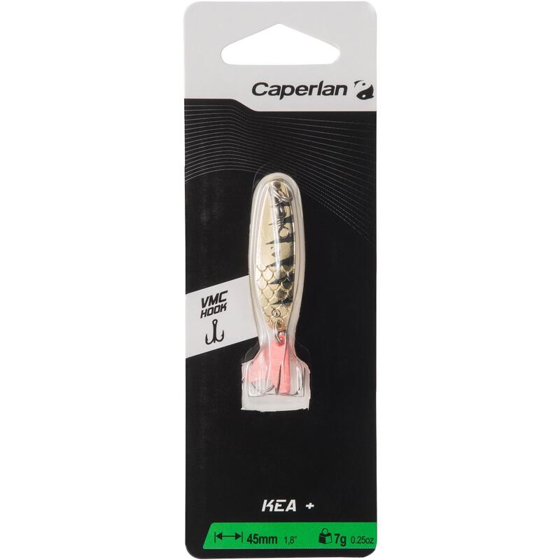 CUCHARILLA ONDULANTE PESCA DE DEPREDADORES KEA + 7 g DORADO/NEGRO 