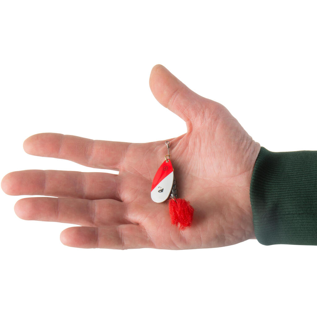 ספינר WETA PUFF #4 ראש אדום לדיגים טורפים