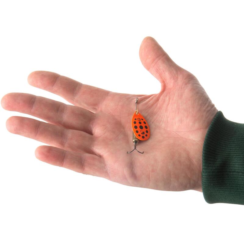 Linguriţă Rotativă Pescuit la Răpitori Weta Nr.3 Portocaliu Puncte Negre