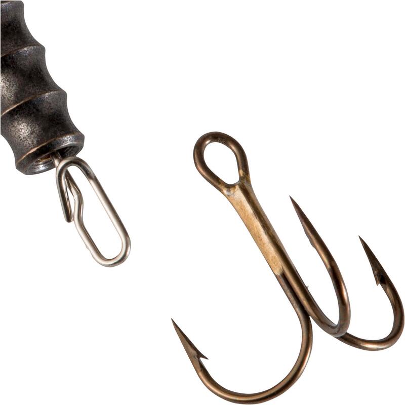 COLHER ROTATIVA PESCA DE PREDADORES PUFF #4 READ HEAD