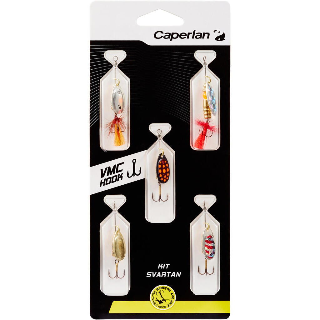 KIT CUCHARAS GIRATORIAS PESCA DE DEPREDADORES SVARTAN NEW 