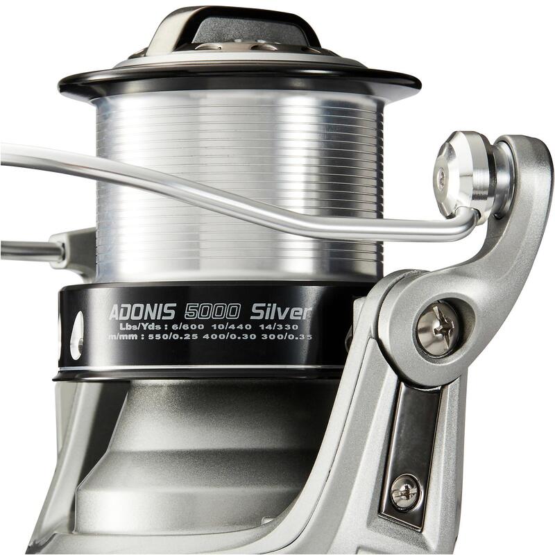 Carrete Pesca Surfcasting Adonis 5000 Silver