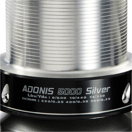 Moulinet de pêche en surfcasting ADONIS 5000 SILVER