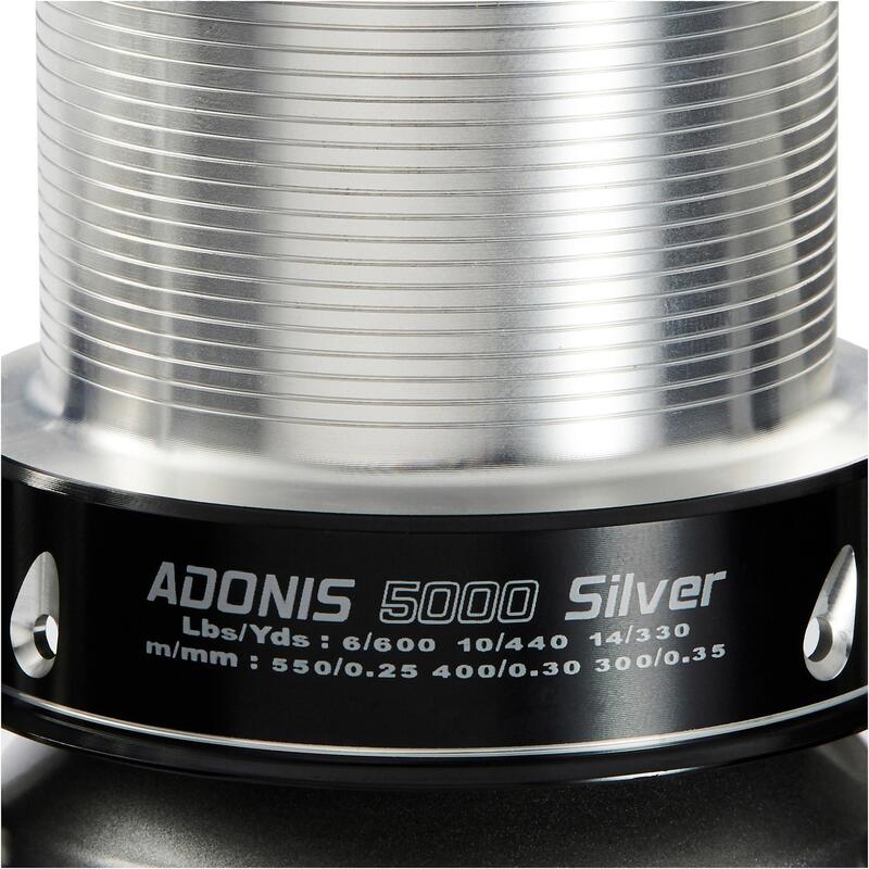 Carrete Pesca Surfcasting Adonis 5000 Silver