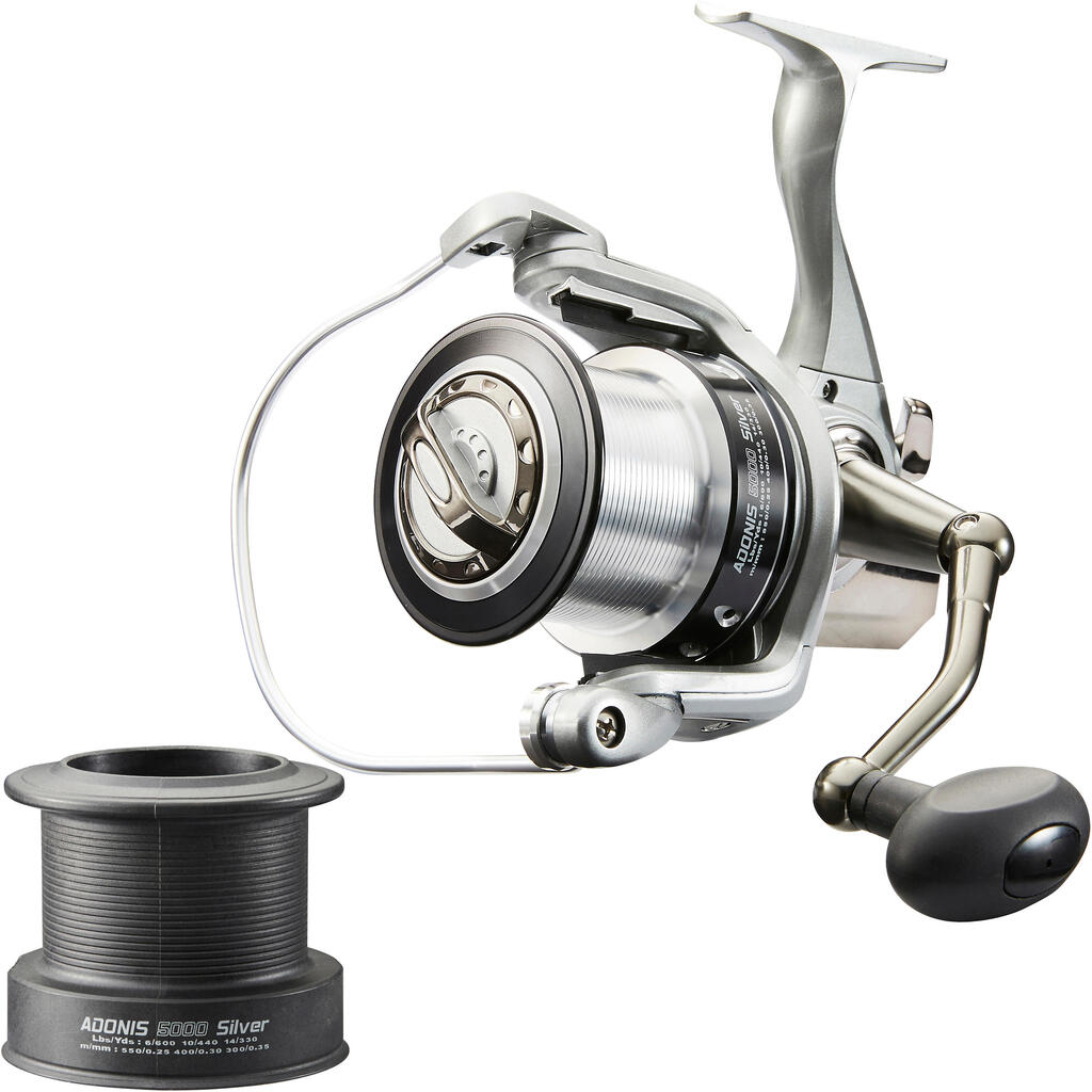 CARRETE PESCA SURFCASTING ADONIS 5000 SILVER