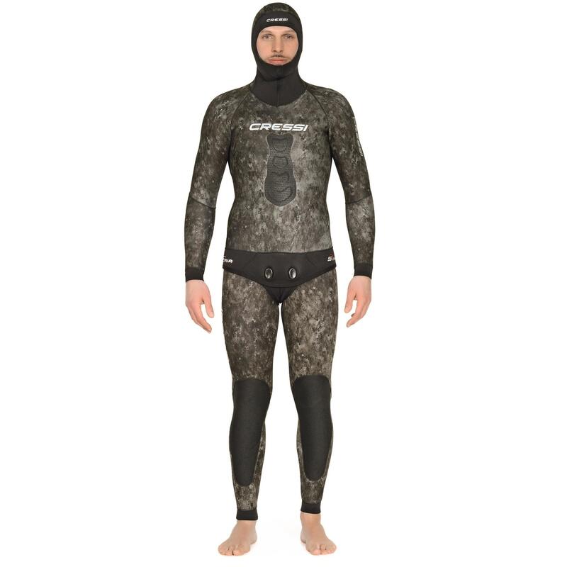 Veste combinaison de chasse sous-marine camouflage TRACINA 5 mm