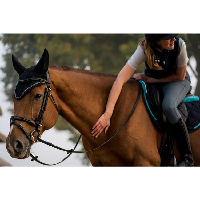 FOUGANZA Horse Riding Hat Navy Blue Decathlon