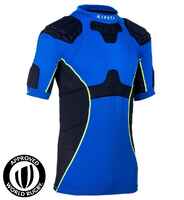 R500 Adult Rugby Shoulder Pads - Blue