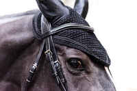 Horse Riding Ear Net - Black