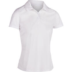 100 Women's Essential Tennis Polo - White