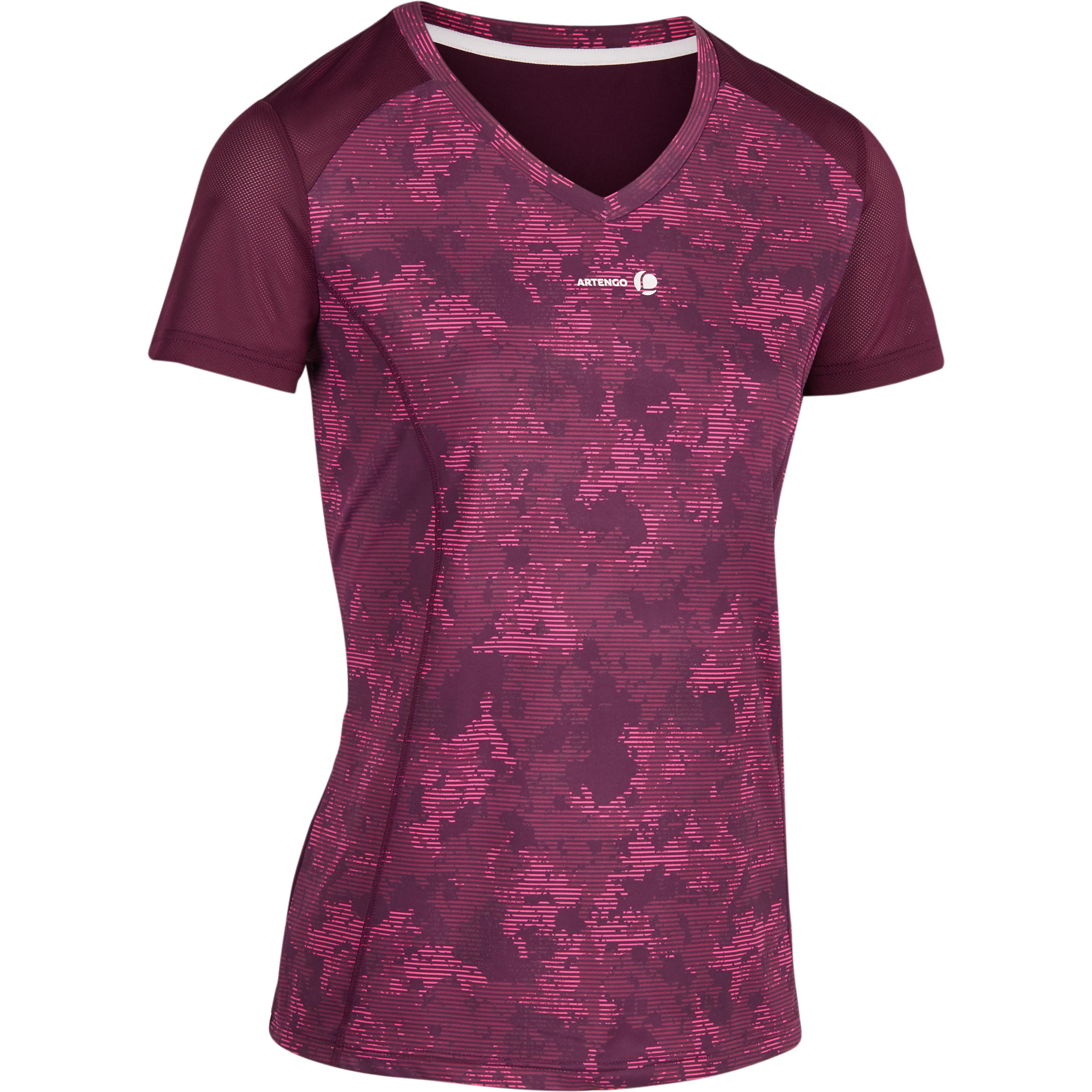 

Women's Tennis T-Shirt - Soft 500 Burgundy, Red
