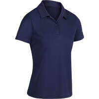 Badminton - POLO TÉNIS DRY 100 MULHER AZUL ARTENGO - Roupa de Badminton Mulher