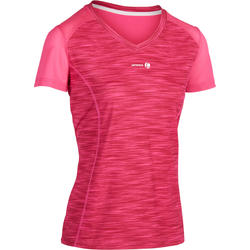 Soft 500 Women's Tennis T-Shirt - Mottled Pink