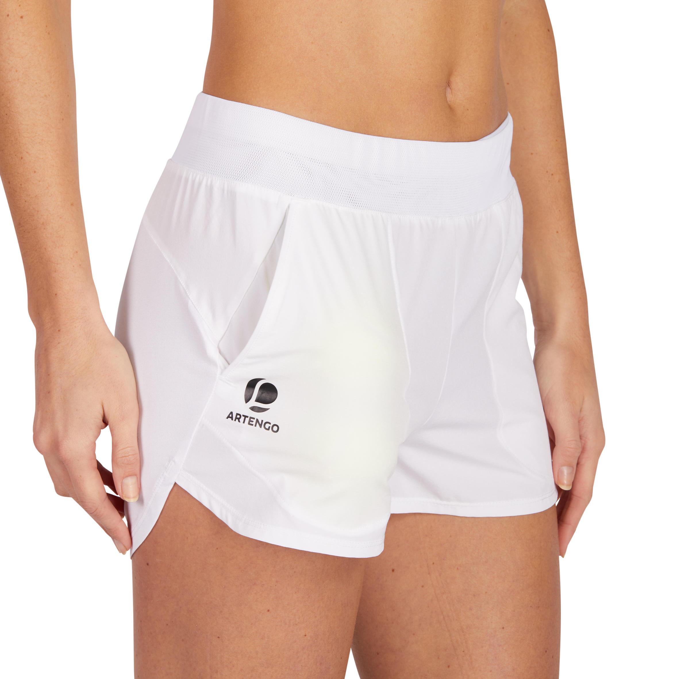 SH Soft 500 Women's Tennis Shorts - White 12/13