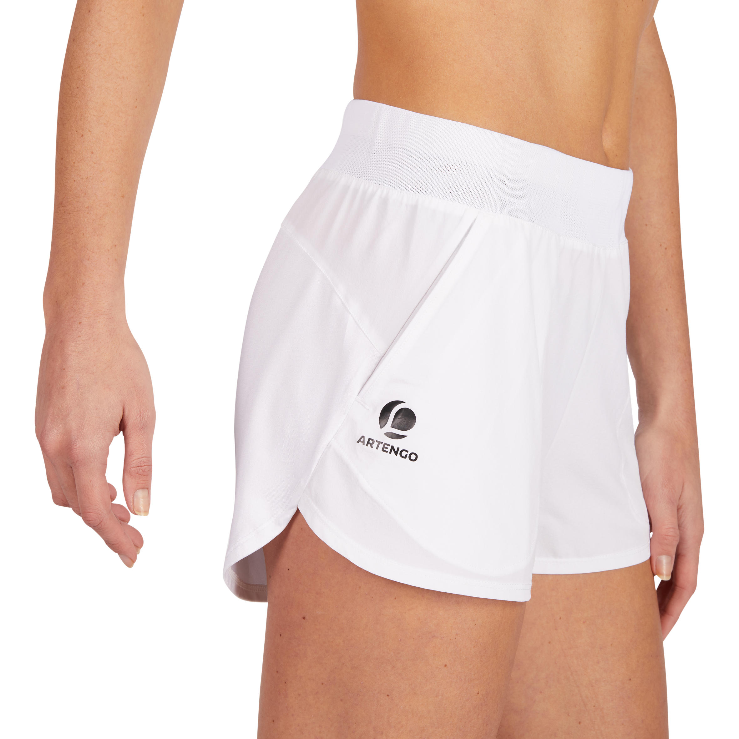 SH Soft 500 Women's Tennis Shorts - White 6/13