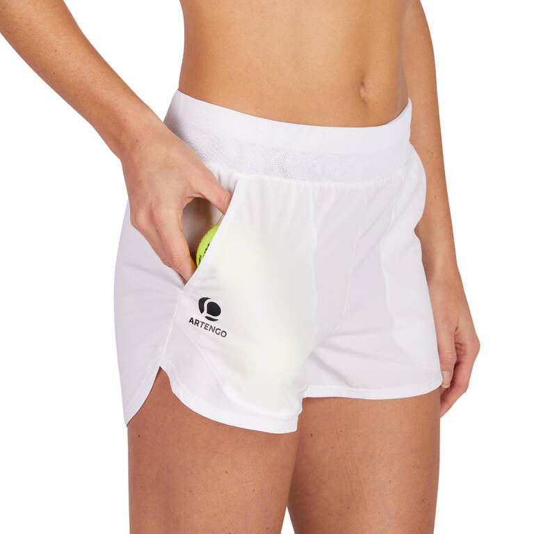 SH Soft 500 Women's Tennis Shorts - White