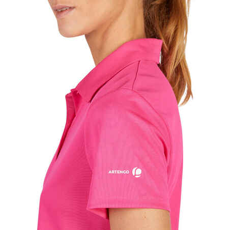 Essential 100 Women's Tennis Polo - Pink