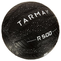 Ballon De Basket R500 Taille 7 Adulte Noir Blanc Increvable Et Ultra Agrippant