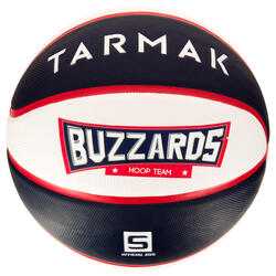 Wizzy Buzzard Kids' Size 3 Basketball - Blue/White (Kids ages 4 to 6 years old)