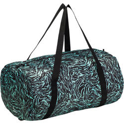 Sac fitness pliable 30L imprimé vert noir