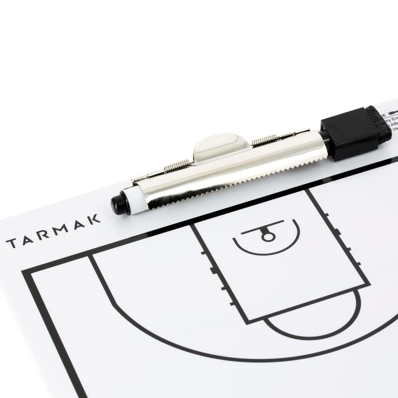 Trainingsbordje Tarmak voor basketbal met uitwisbare stift.