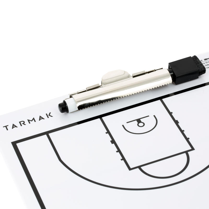 Tarmak Basketball Coach Whiteboard with Erasable Marker Decathlon