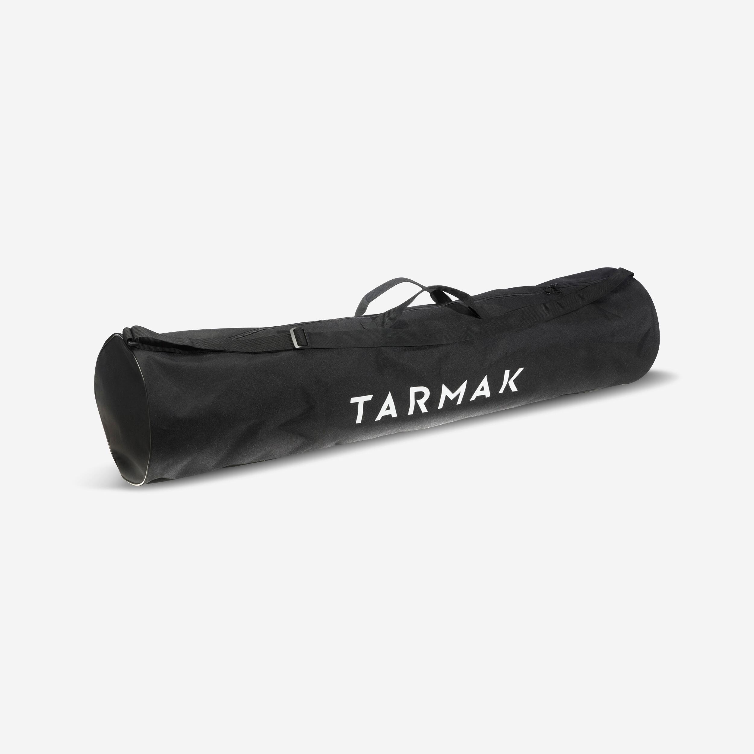 Saco resistente para transportar 5 bolas de basquetebol de tamanhos 5 a 7.