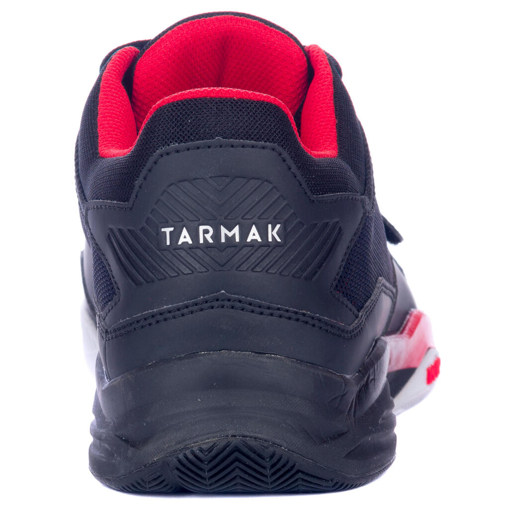 Basketballschuhe Fast 500 kurzer Schaft Erwachsene Fortgeschrittene schwarz/rot