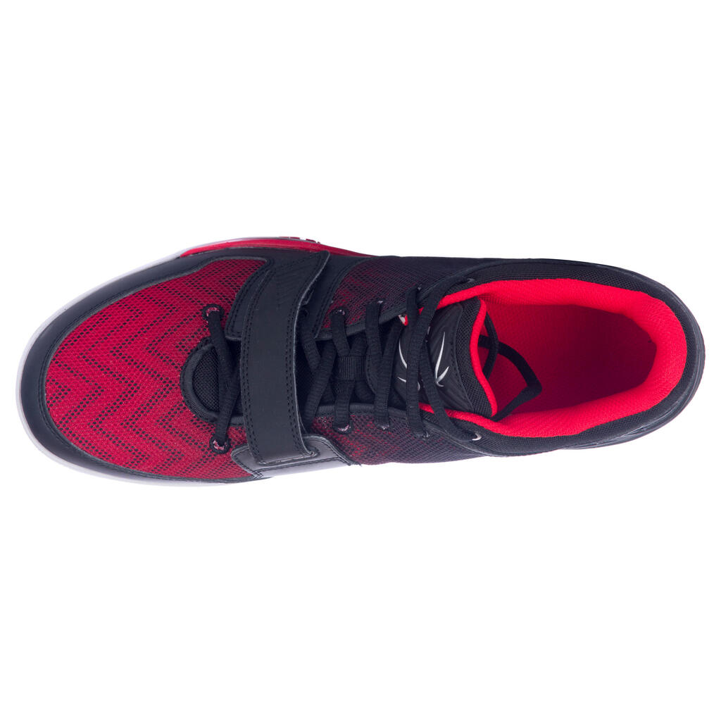 Basketballschuhe Fast 500 kurzer Schaft Erwachsene Fortgeschrittene schwarz/rot