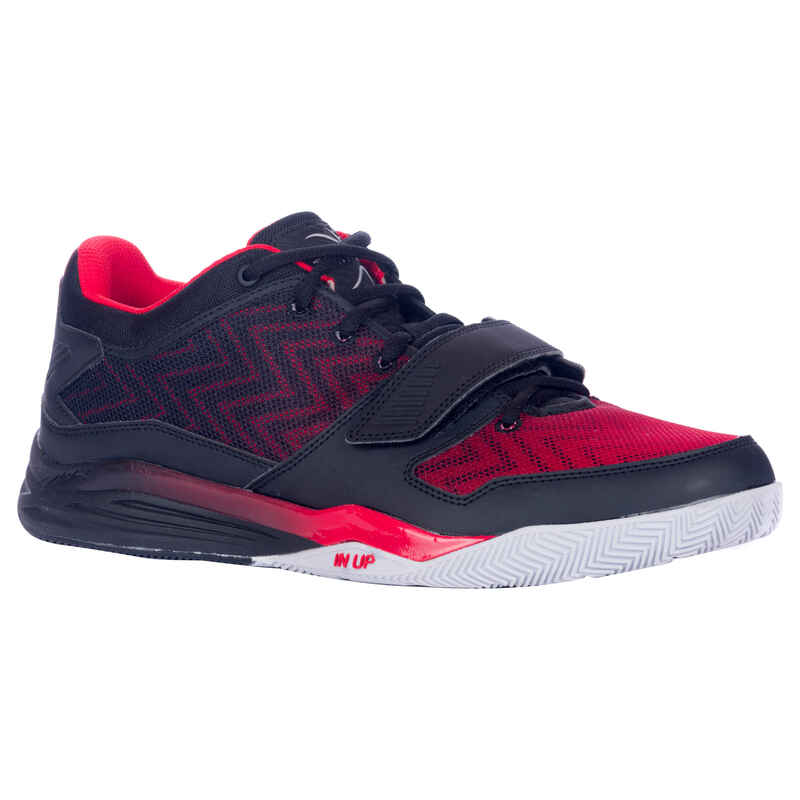 Fast 500 Intermediate Adult LowTop Basketball Shoes Black / Red