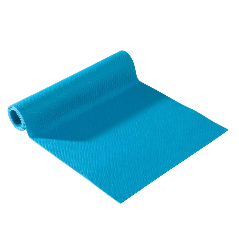 Essential Gentle Yoga Mat 4 Mm Blue Decathlon