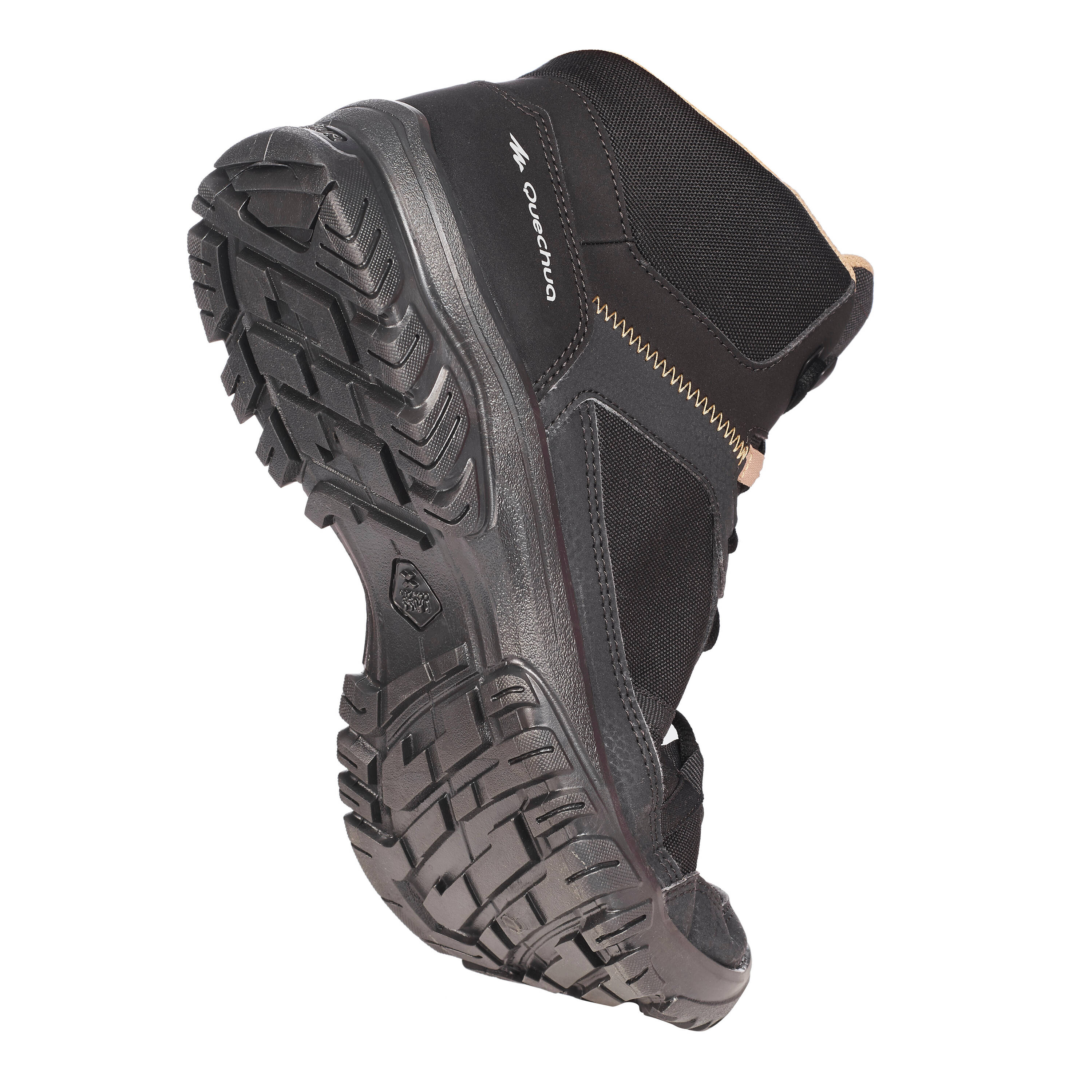 Men’s Hiking Shoes  - NH100 Mid - Black -  2