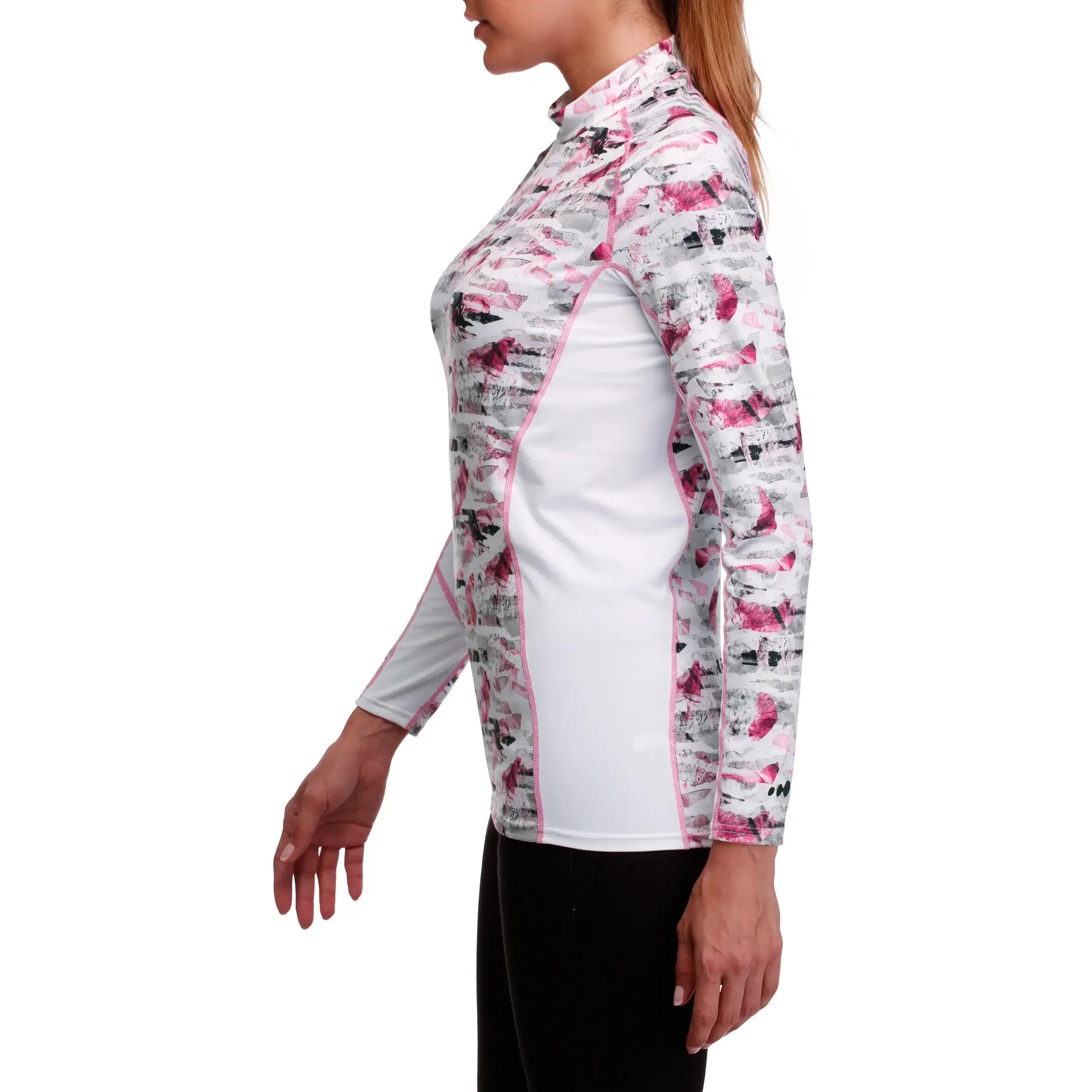 Flowfit Women's Ski Base Layer - Camo White/Black 5/8