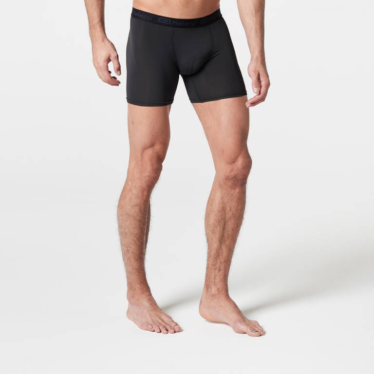 Men's breathable microfibre boxers - Black