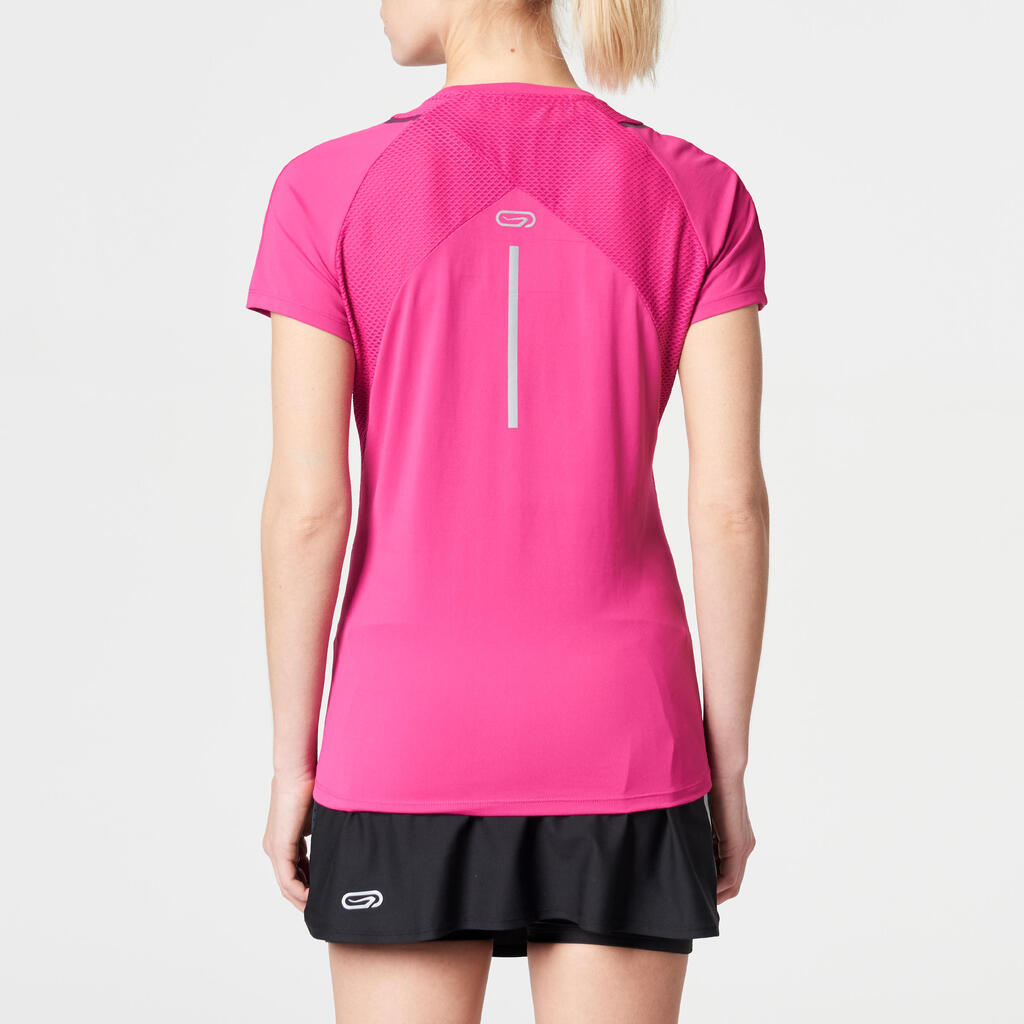 Laufshirt kurzarm Run Dry+ Damen rosa