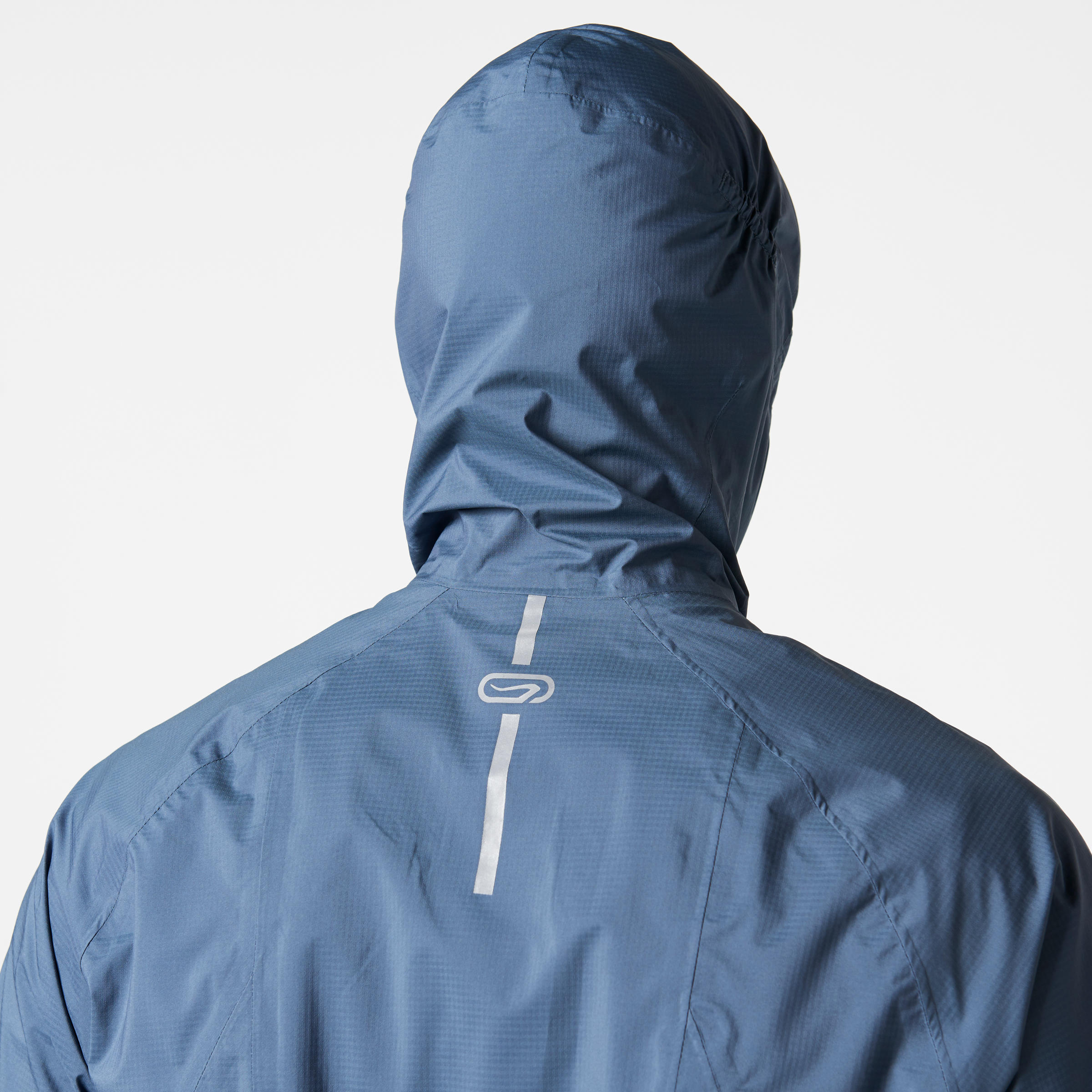 Men's Waterproof Trail Running Jacket - blue/storm grey 6/7